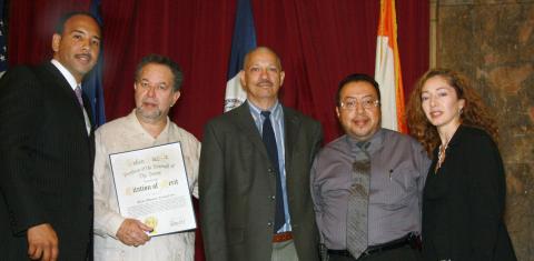 Citation of Merit presented by Ruben Diaz, Jr.