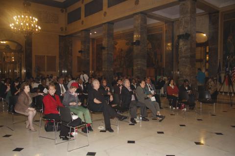 Awards presentation at Bronx Courthouse